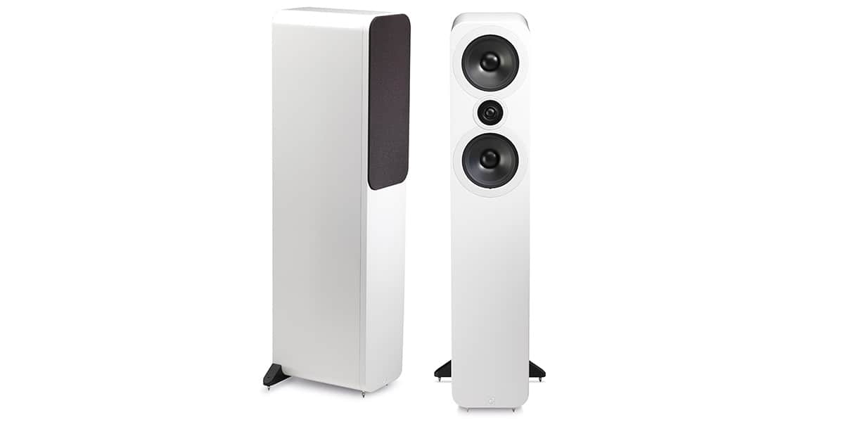 Q Acoustics Blanc Laqu Enceintes Colonnes Sur Easylounge