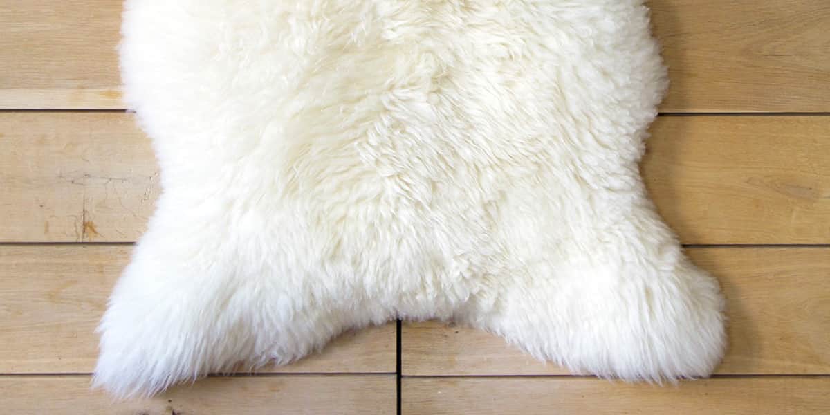 Fab Design Mouton Court Blanc  Tapis  de Salon sur EasyLounge