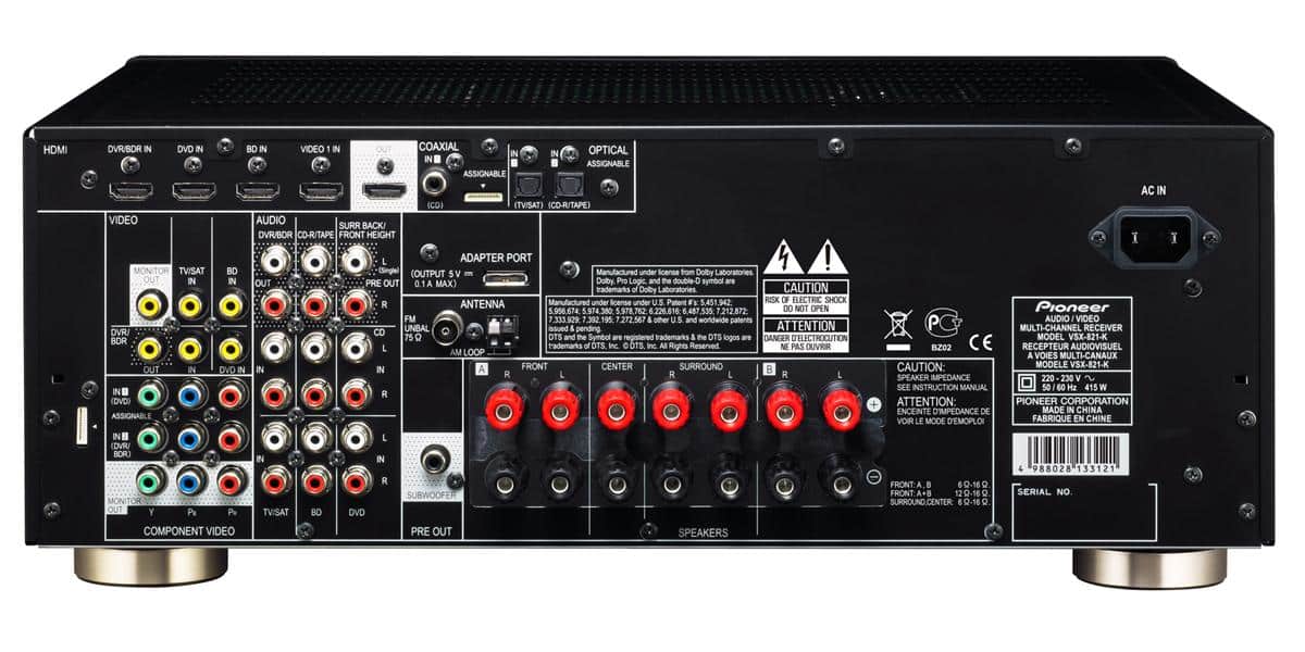 Pioneer パイオニア AVマルチチャンネルアンプ VSX-821 - オーディオ機器