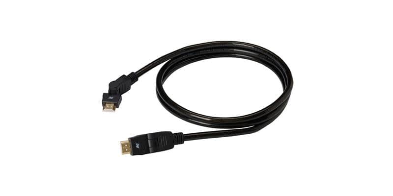 REAL CABLE HD-E-FLAT Câble HDMI Extra Plat Double Blindage Fiche