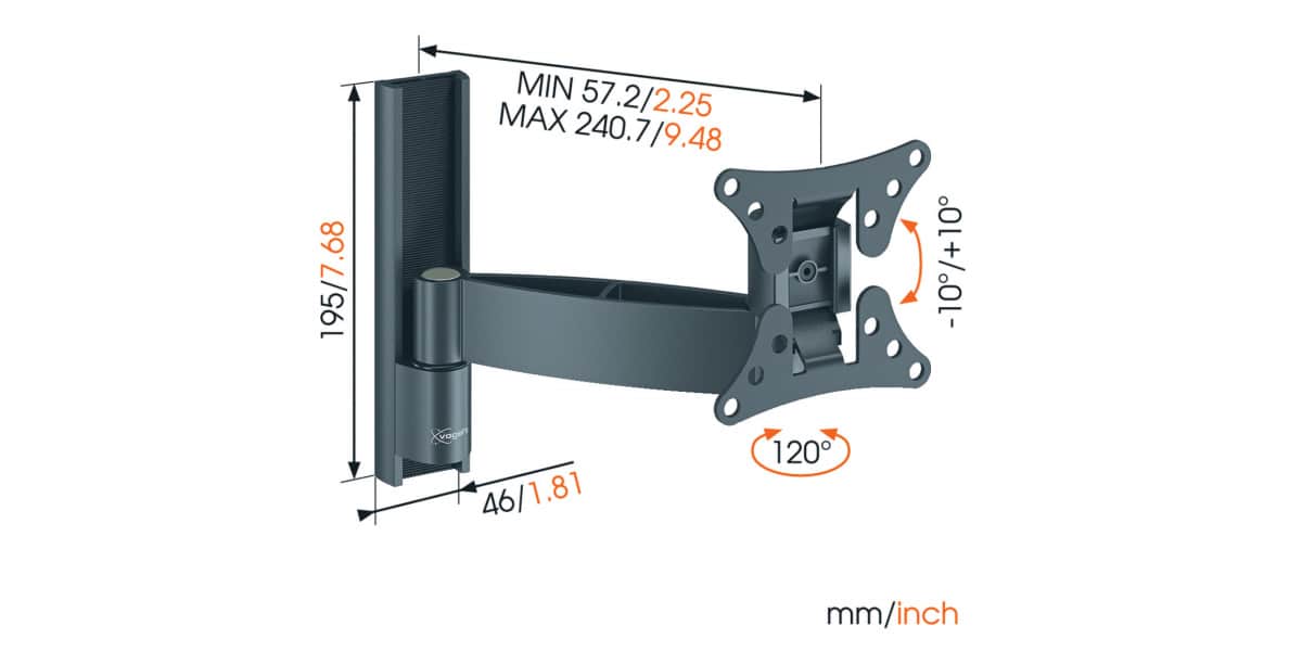 Vogel S WALL1025 Noir Supports TV Muraux Sur EasyLounge